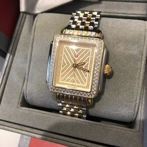 🔥🔥 limited ed Michele two tone diamond deco new